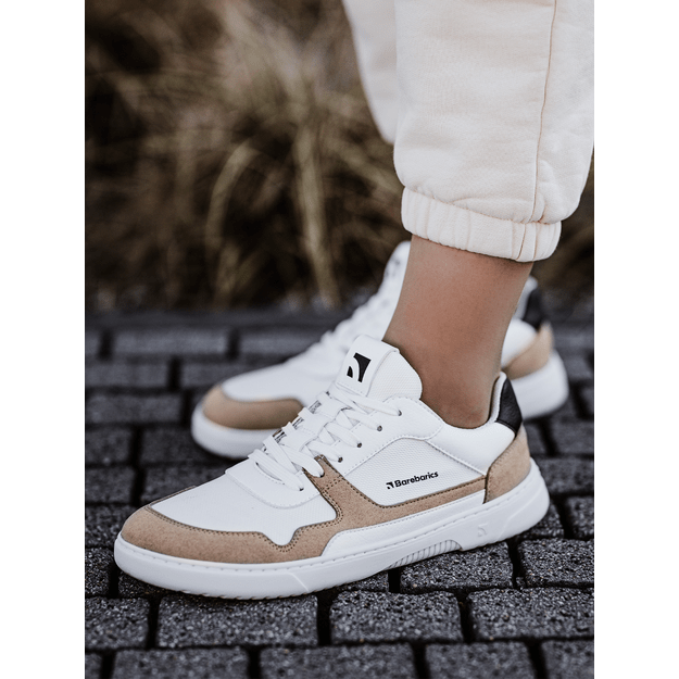 Barefoot kedai Barebarics - Zing - White & Beige