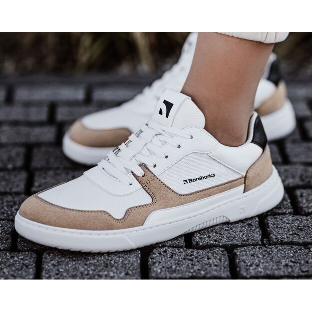 Barefoot kedai Barebarics - Zing - White & Beige