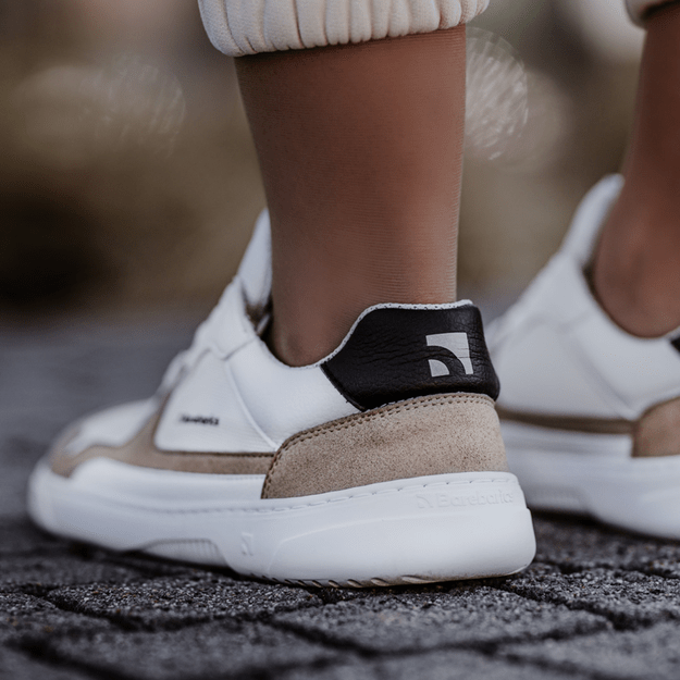 Barefoot kedai Barebarics - Zing - White & Beige