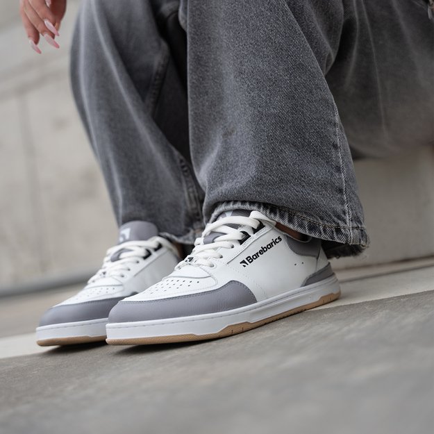 Barefoot kedai Barebarics Wave - White & Grey
