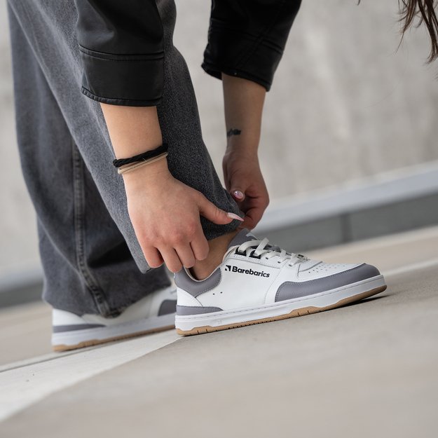 Barefoot kedai Barebarics Wave - White & Grey