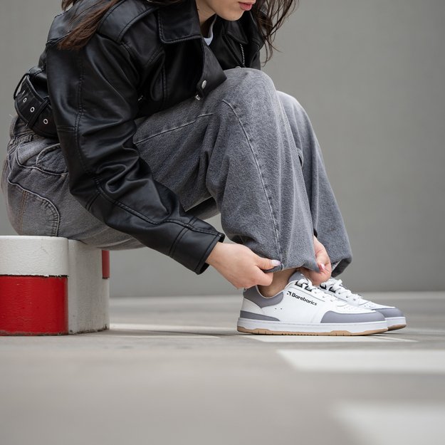 Barefoot kedai Barebarics Wave - White & Grey