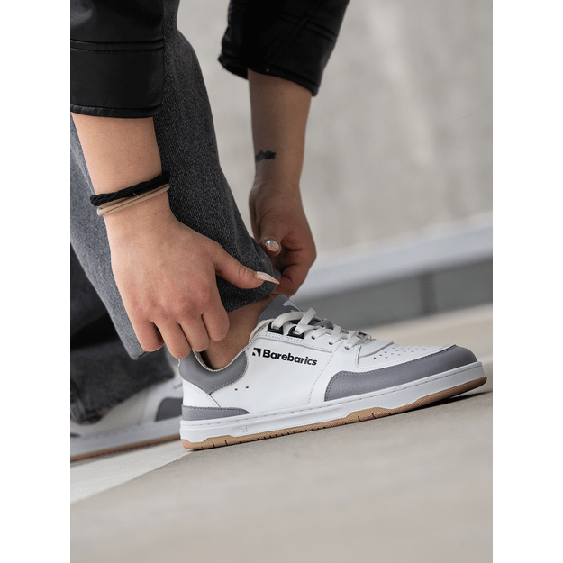 Barefoot kedai Barebarics Wave - White & Grey
