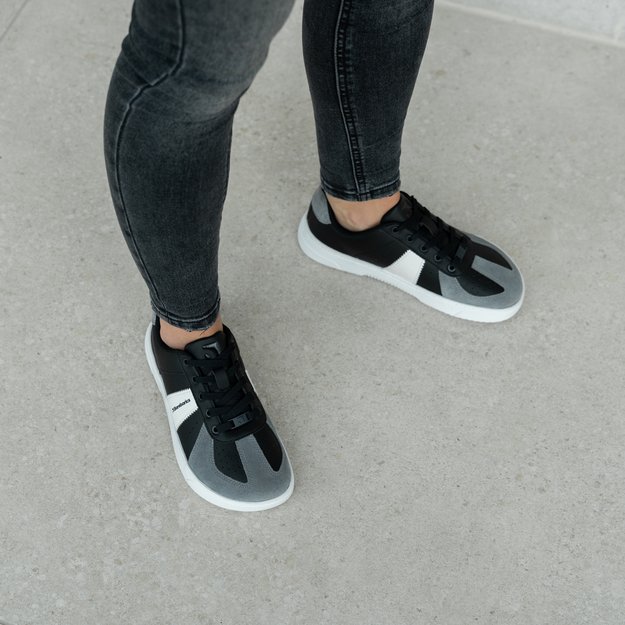 Barefoot kedai Barebarics Icara - Black & Dark Grey