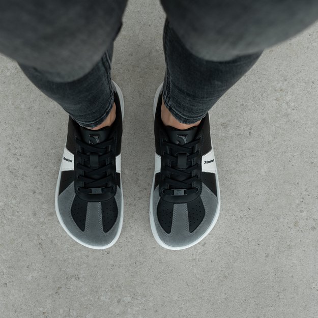 Barefoot kedai Barebarics Icara - Black & Dark Grey