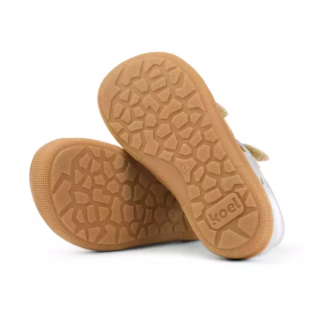 Vaikiški Koel barefoot basutės Deen metalic - sidabrinė