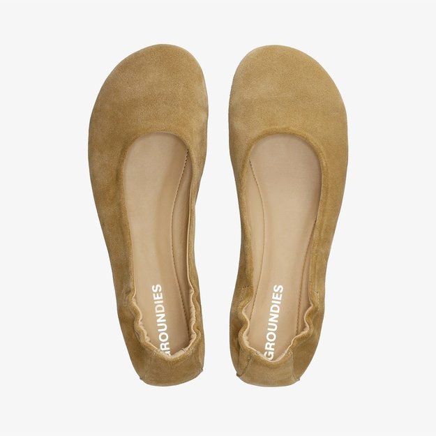 D&aacute;msk&eacute; Barefoot Baler&iacute;ny GROUNDIES&reg; Sleek B&eacute;žov&eacute;