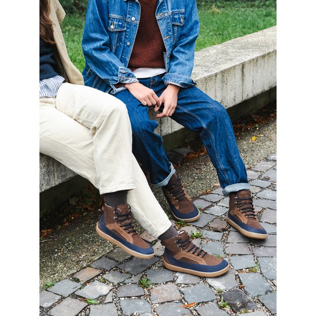 Barefoot Boots Be Lenka York - Brown & Navy 1