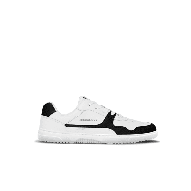 Barefoot Sneakers Barebarics Zing - White & Black - Leather