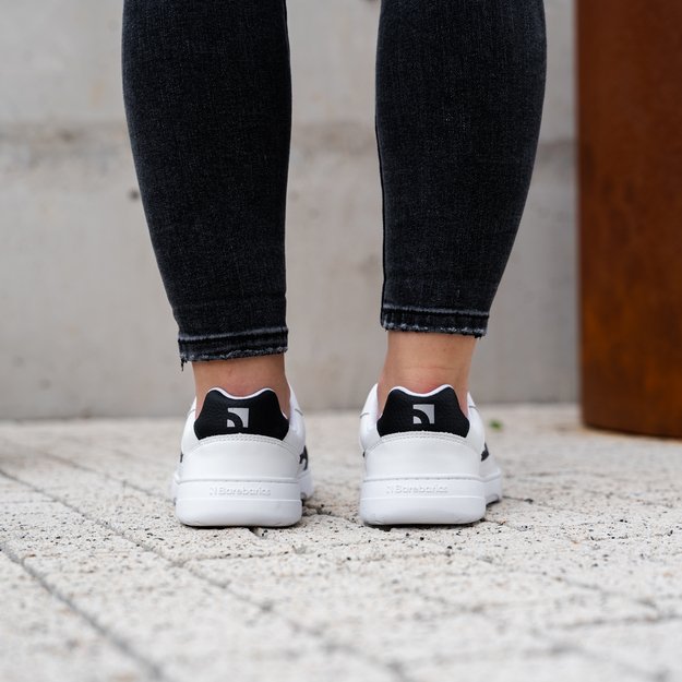Barefoot Sneakers Barebarics Zing - White & Black - Leather 18