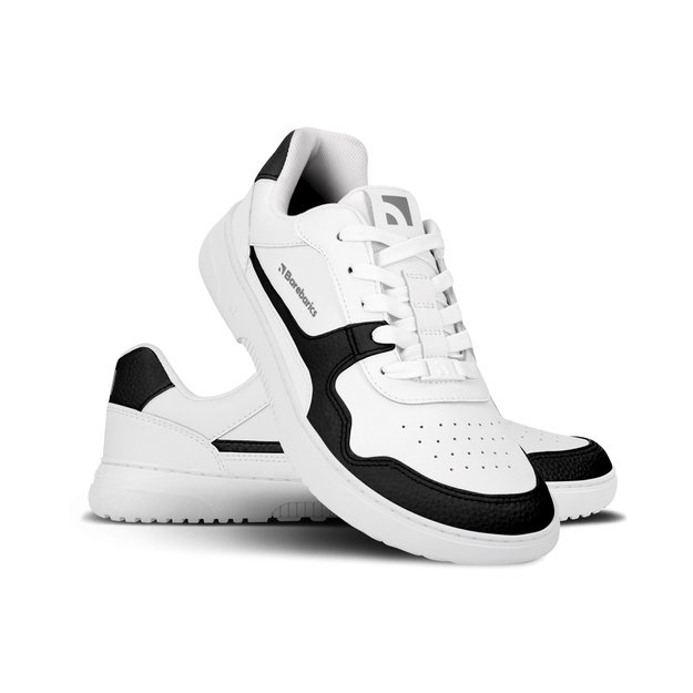 Barefoot Sneakers Barebarics Zing - White & Black - Leather 22