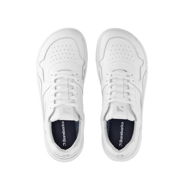 Barefoot Sneakers Barebarics Zing - All White - Leather 2