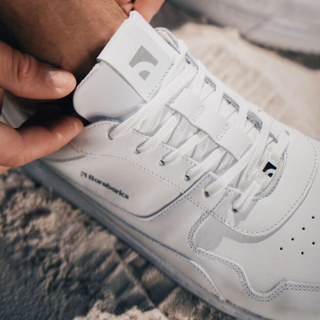 Barefoot Sneakers Barebarics Zing - All White - Leather 8