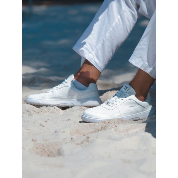 Barefoot Sneakers Barebarics Zing - All White - Leather 17