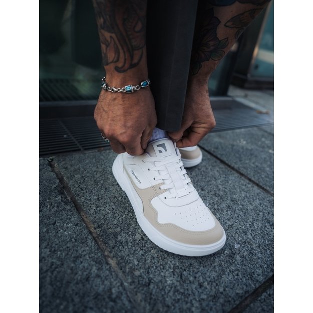 Barefoot Sneakers Barebarics Zing - White & Cream