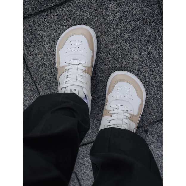 Barefoot Sneakers Barebarics Zing - White & Cream