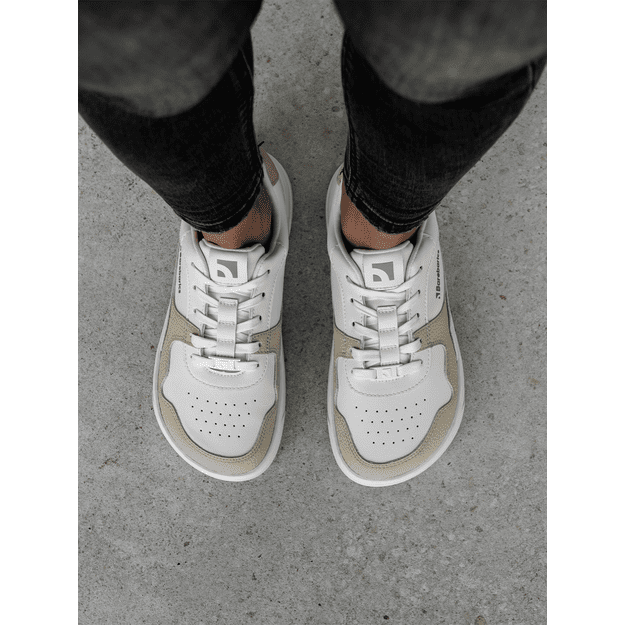 Barefoot Sneakers Barebarics Zing - White & Cream