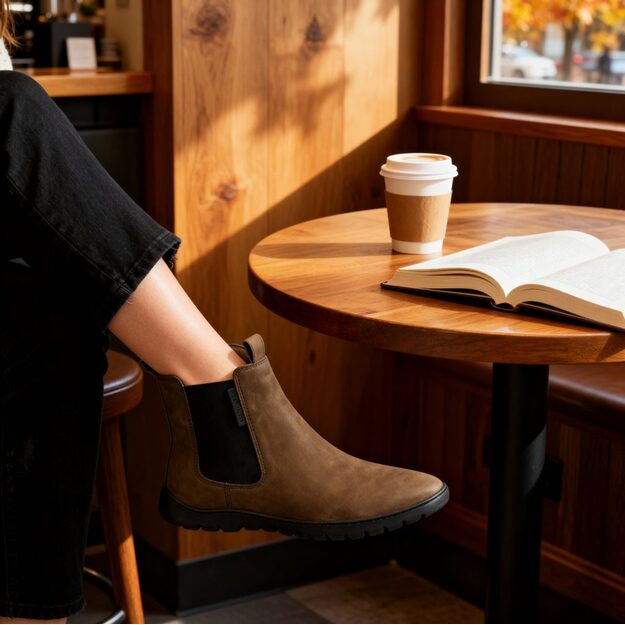 GROUNDIES®  Moteriški barefoot Chelsea batai Everyday 2.0 ruda 4