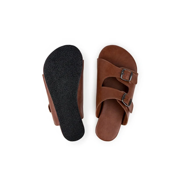 AHINSA  barefoot  šlepetės Sandals ruda 