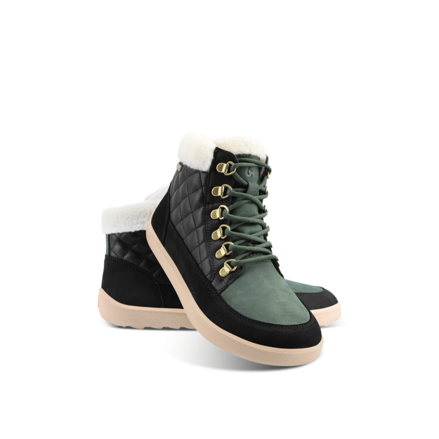 Barefoot Boots Be Lenka Olivia - Black & Dark Green