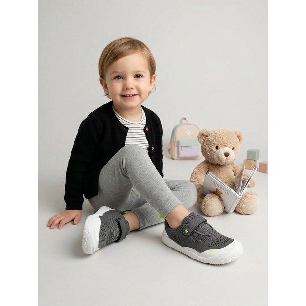 Kids Barefoot Sneakers Be Lenka Nubo Preschool - Grey