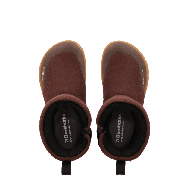 Barefoot Winter Boots Barebarics PolarStride - Copper Brown