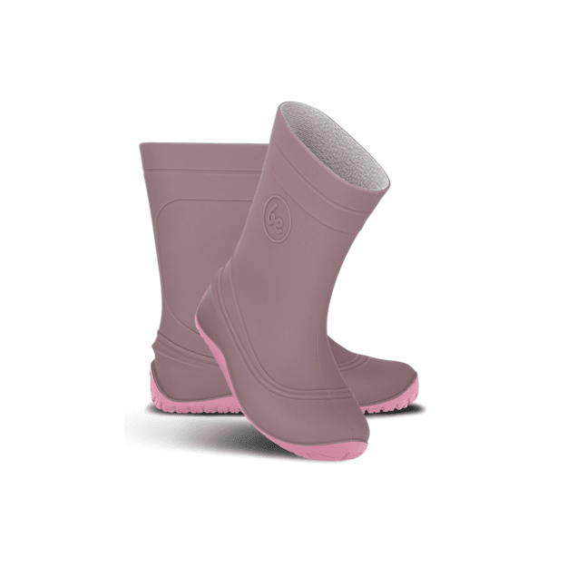 Kids Barefoot Rain Boots Be Lenka Pudds - Misty Pink