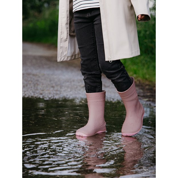 Kids Barefoot Rain Boots Be Lenka Pudds - Misty Pink