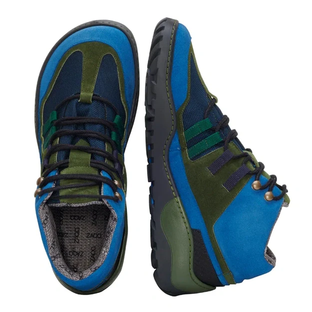 ZAQQ SQOUT Blue Green Waterproof – neperšlampami barefoot žygio batai