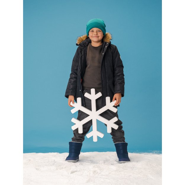Kids barefoot snow boots Be Lenka Ailo Junior - Dark Blue