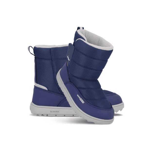 Kids barefoot snow boots Be Lenka Ailo Junior - Dark Blue