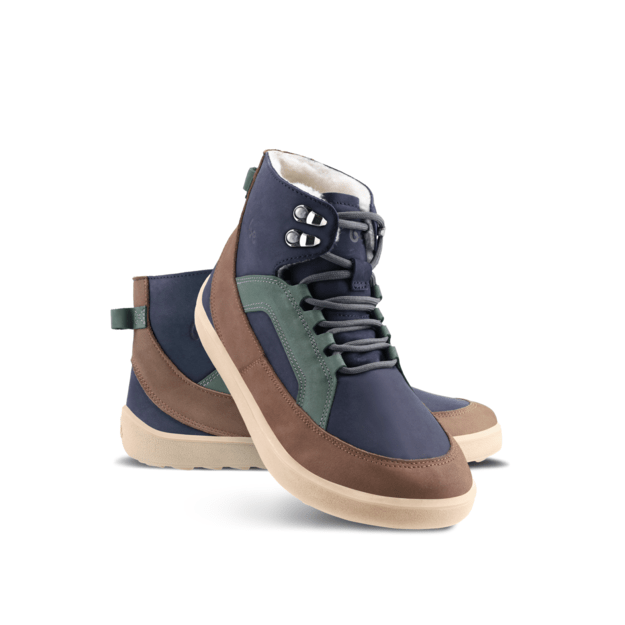 Barefoot Boots Be Lenka York - Navy, Brown & Beige