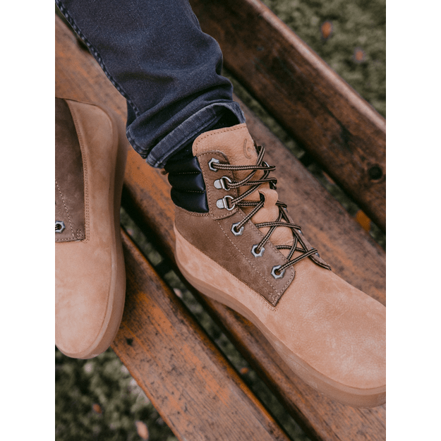 Barefoot Boots Be Lenka Nevada Neo - Sand & Dark Brown