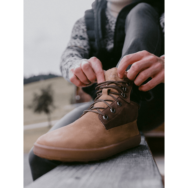 Barefoot Boots Be Lenka Nevada Neo - Sand & Dark Brown