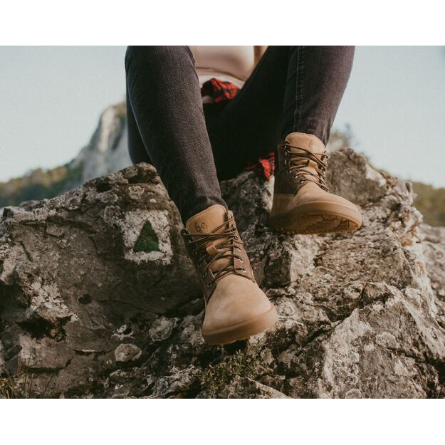 Barefoot Boots Be Lenka Nevada Neo - Sand & Dark Brown