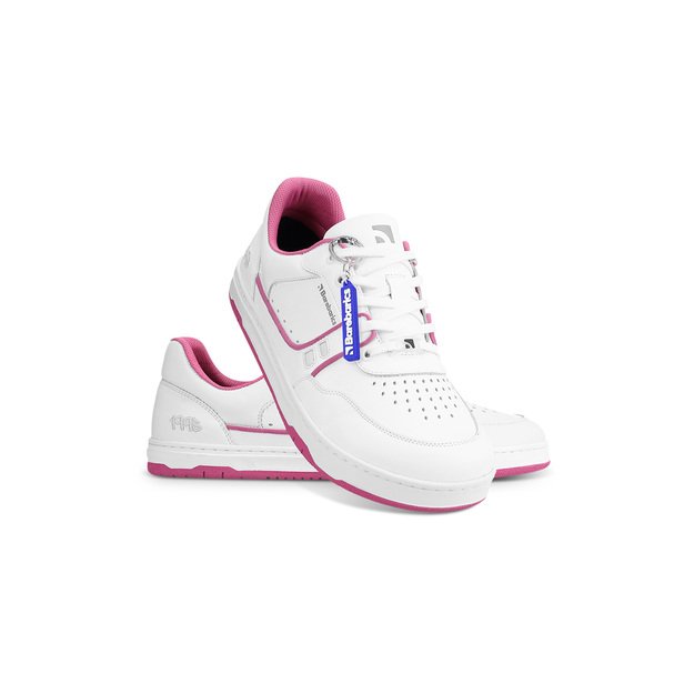 Barefoot Sneakers Barebarics Arise - White & Raspberry Pink