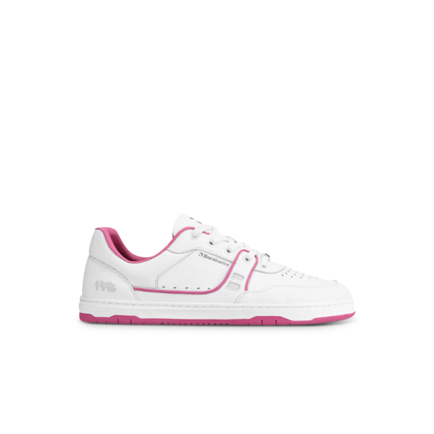Barefoot Sneakers Barebarics Arise - White & Raspberry Pink