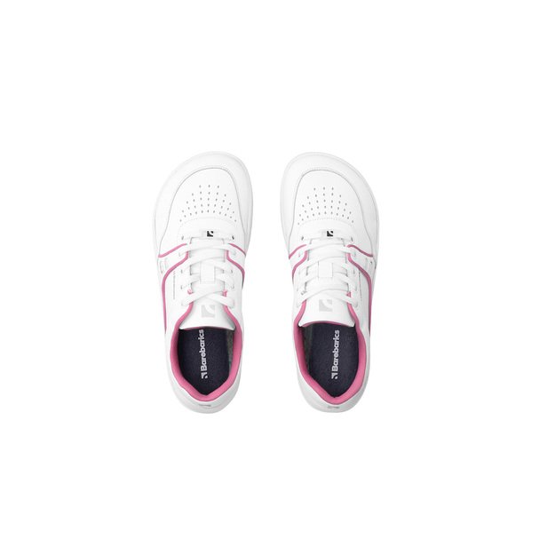 Barefoot Sneakers Barebarics Arise - White & Raspberry Pink