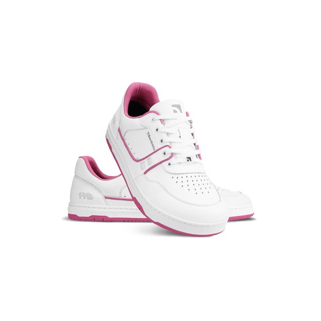 Barefoot Sneakers Barebarics Arise - White & Raspberry Pink