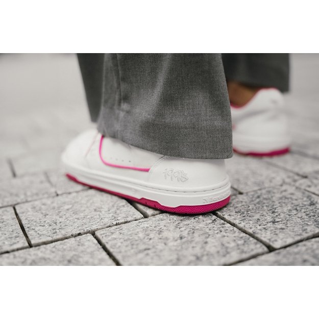 Barefoot Sneakers Barebarics Arise - White & Raspberry Pink