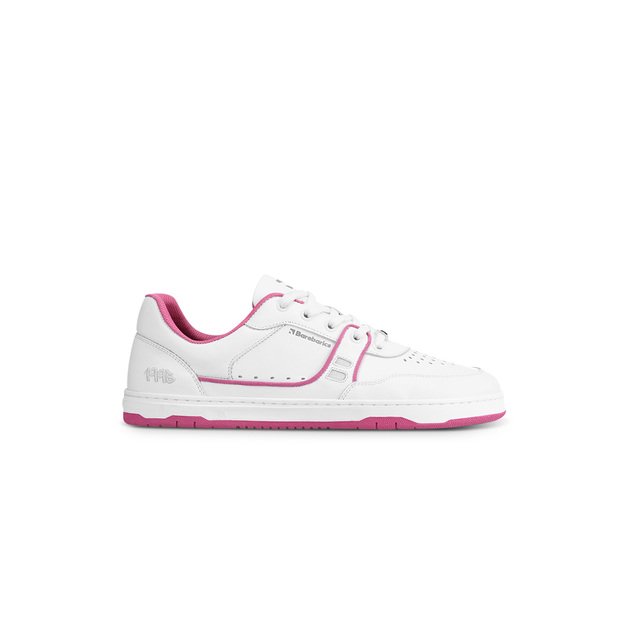 Barefoot Sneakers Barebarics Arise - White & Raspberry Pink