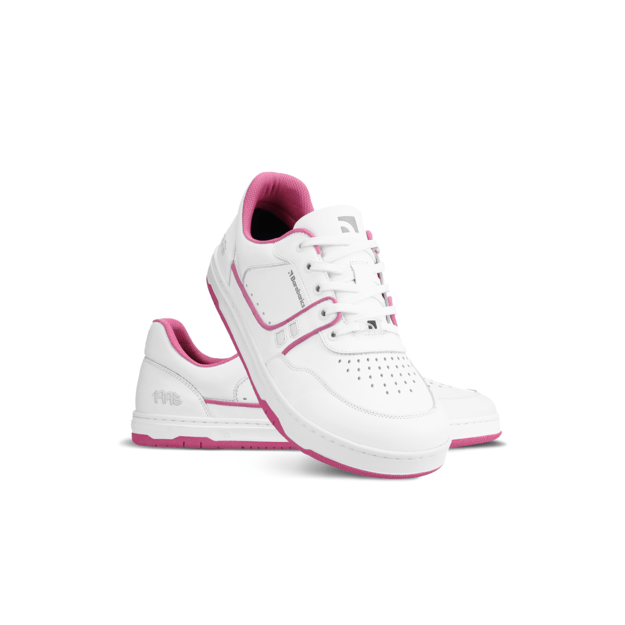 Barefoot Sneakers Barebarics Arise - White & Raspberry Pink