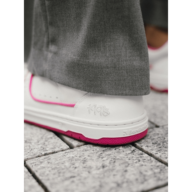 Barefoot Sneakers Barebarics Arise - White & Raspberry Pink
