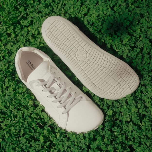 Barefoot tenisky GROUNDIES&reg; Blaze B&iacute;l&eacute; Barefoot+