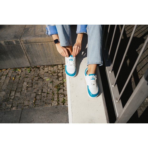 Barefoot Sneakers Barebarics Wave - White & Dark Turquoise