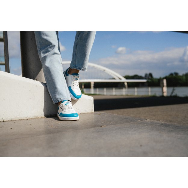 Barefoot Sneakers Barebarics Wave - White & Dark Turquoise