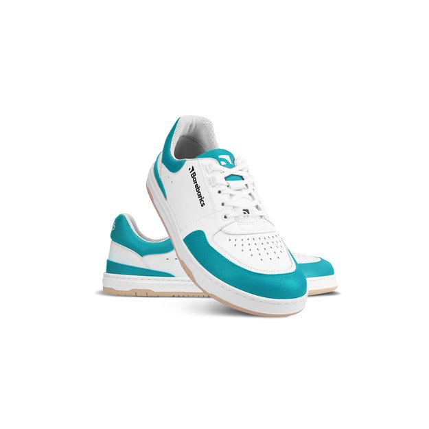 Barefoot Sneakers Barebarics Wave - White & Dark Turquoise