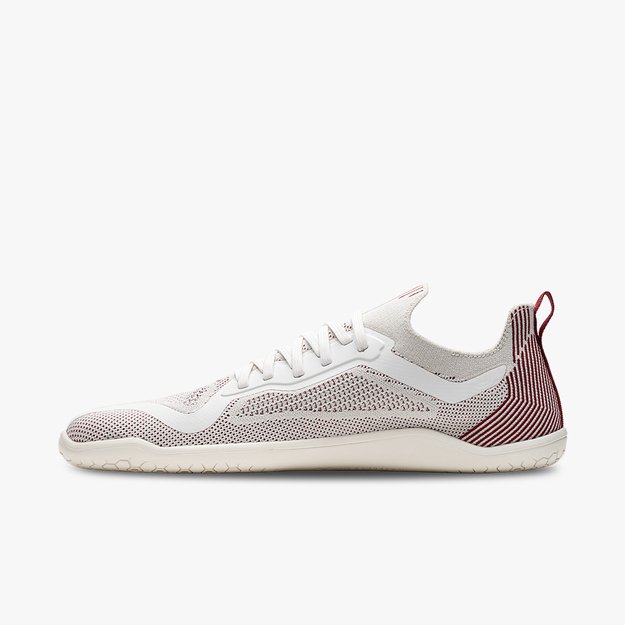 VIVOBAREFOOT PRIMUS LITE KNIT WHITE/BURGUNDY Women (Sandėlio prekė)