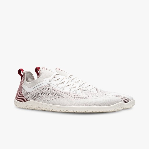 VIVOBAREFOOT PRIMUS LITE KNIT WHITE/BURGUNDY Women (Sandėlio prekė)