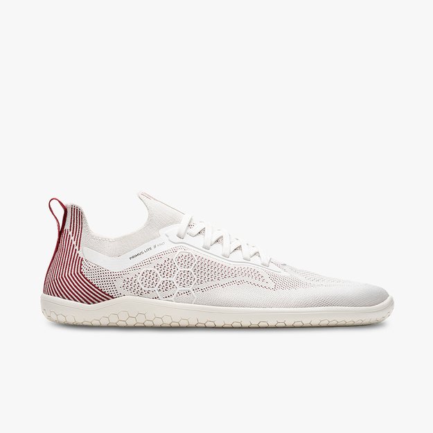 VIVOBAREFOOT PRIMUS LITE KNIT WHITE/BURGUNDY Women (Sandėlio prekė)